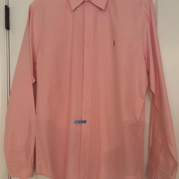 Men’s Polo Ralph Lauren Pink Classic Fit Button-Down Shirt Size Large - Picture 1 of 3